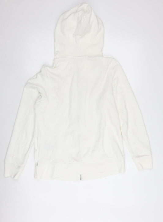 Levi's Women's Ivory Full Zip Hoodie - Size M Casual Wear