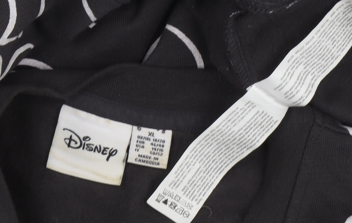 Disney Women’s Black XL Pullover Sweatshirt - Mickey