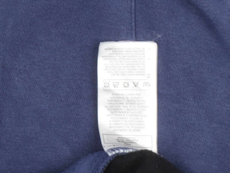 Adidas Men's Blue Sweatshirt M Logo Fleece Zip