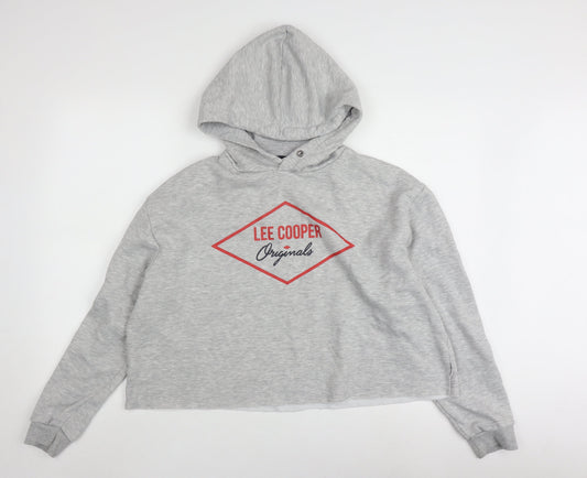 Lee Cooper Women's Grey Pullover Hoodie, Size 18