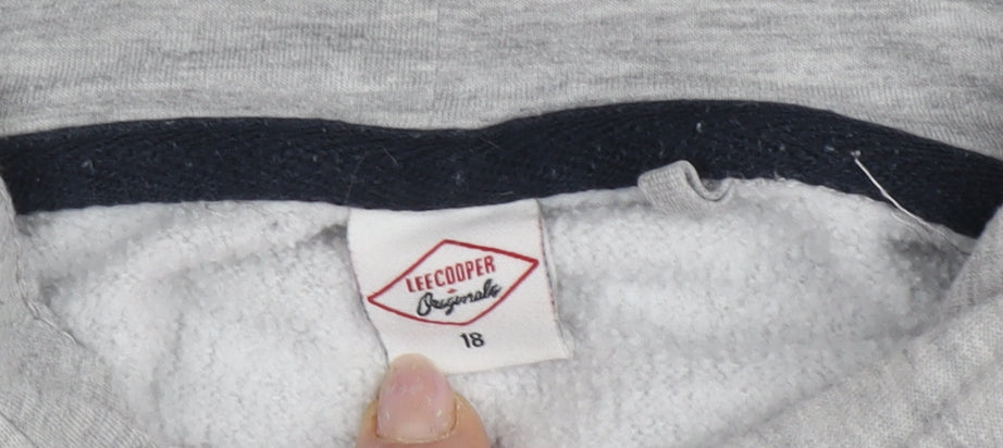 Lee Cooper Women's Grey Pullover Hoodie, Size 18