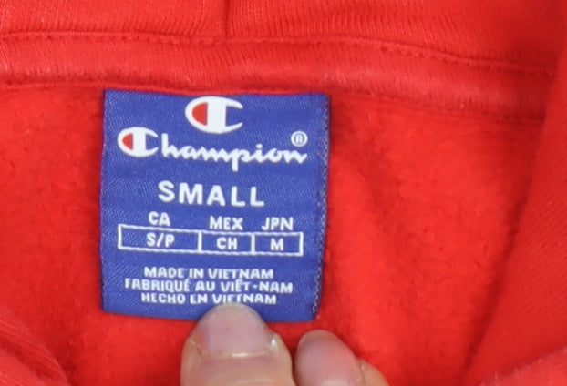 Champion Red Pullover Hoodie Women Small