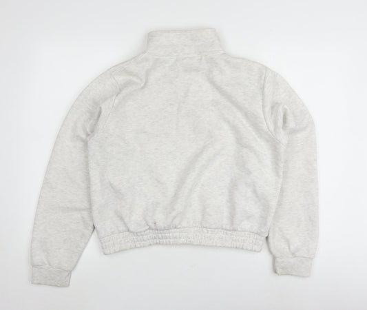 Womens UK 14 Regular Slazenger Ivory Henley Sweatshirt