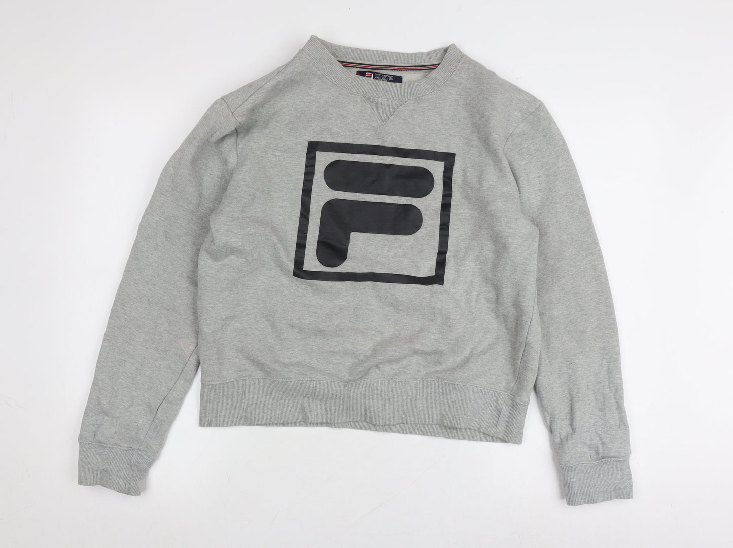 Fila Men's Grey Logo Sweatshirt Size L