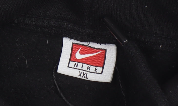 Nike Men's Black 2XL Fleece Hoodie with Logo
