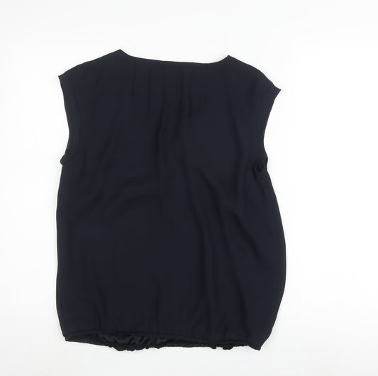 Womens UK Size 10 Mint Velvet Black Polyester Blouse