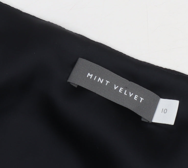 Mint Velvet Women's Black Sleeveless Blouse Size 10