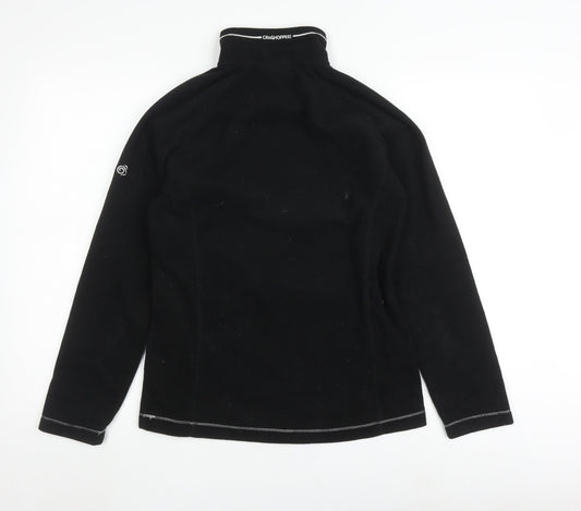 Craghoppers Women's Black Fleece Pullover Sweatshirt Size 8