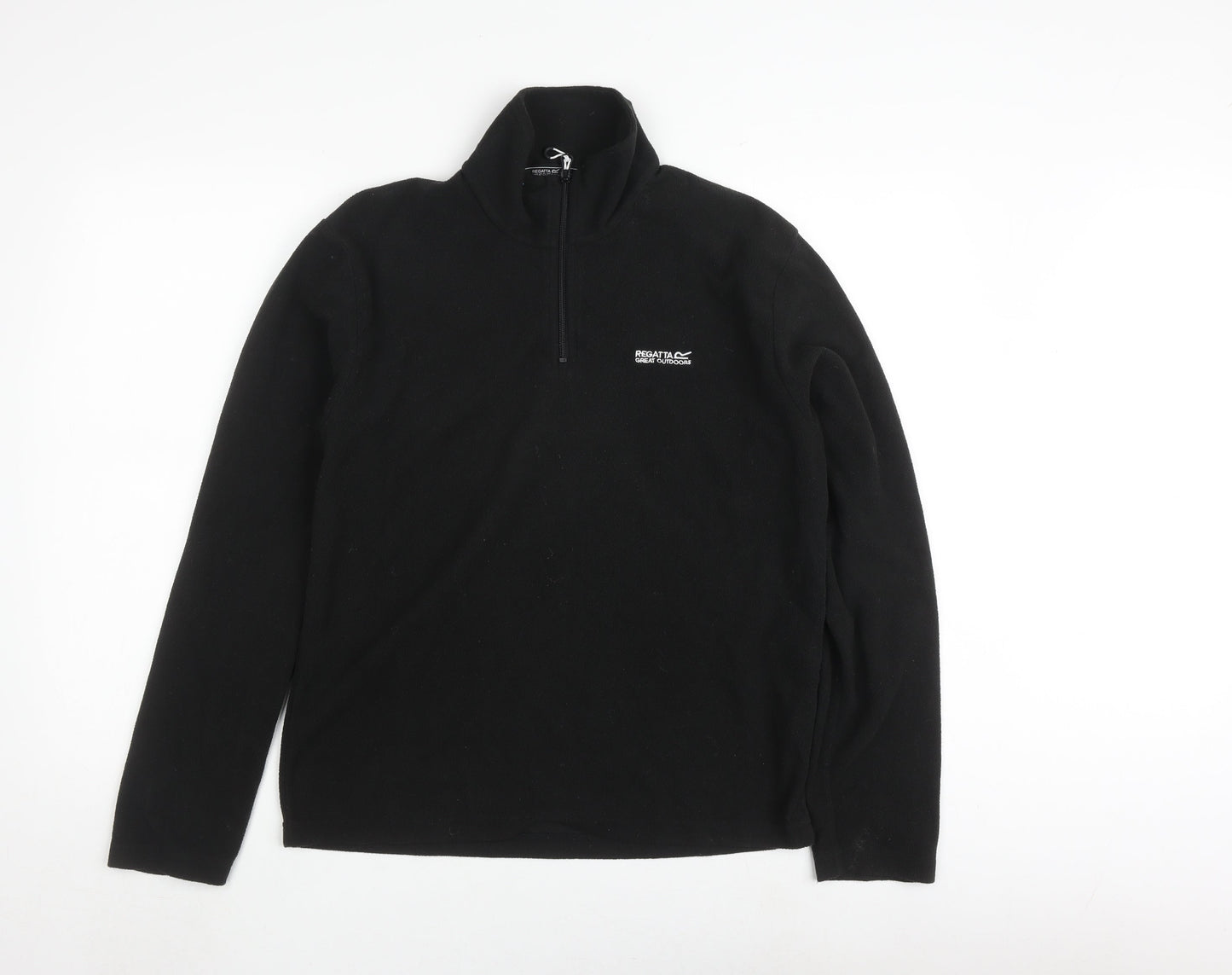 Regatta Men's Black Fleece 1/4 Zip Sweatshirt S