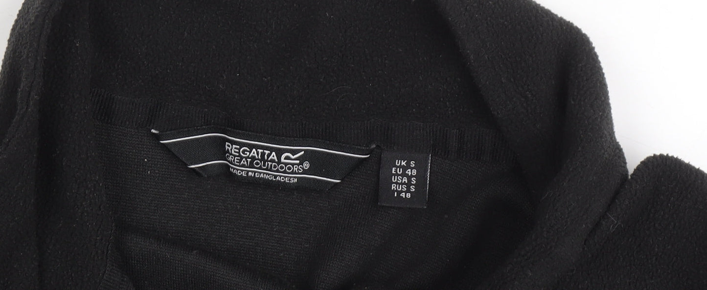 Regatta Men's Black Fleece 1/4 Zip Sweatshirt S