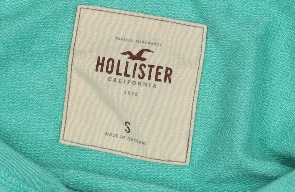Hollister Women's Green Sweatshirt Size S Casual