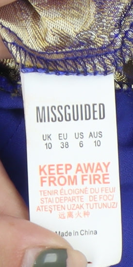 Additional view of Missguided Women's Blue Playsuit, size 10, - Party Ready