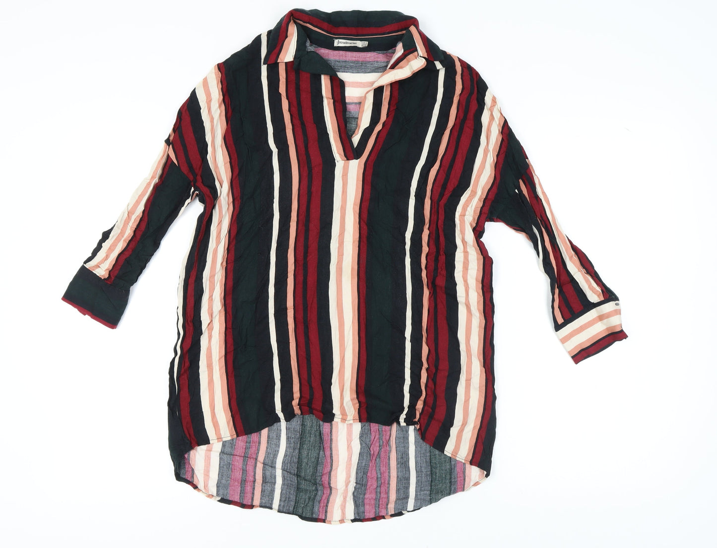 Stradivarius Women's Multicoloured Striped Blouse, Size S