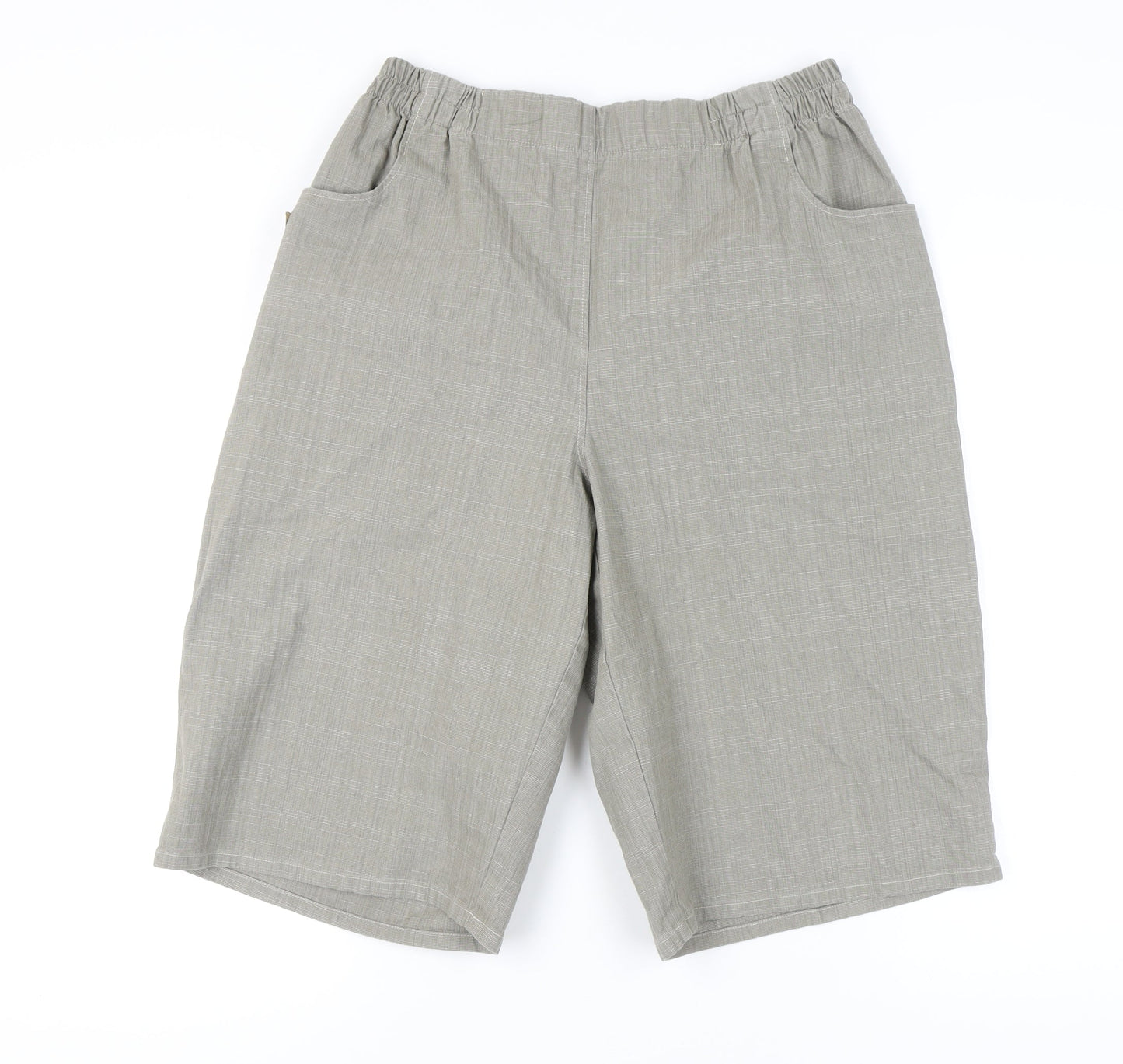 LauRie Grey Women's M Shorts, Cotton Blend, Casual Wear