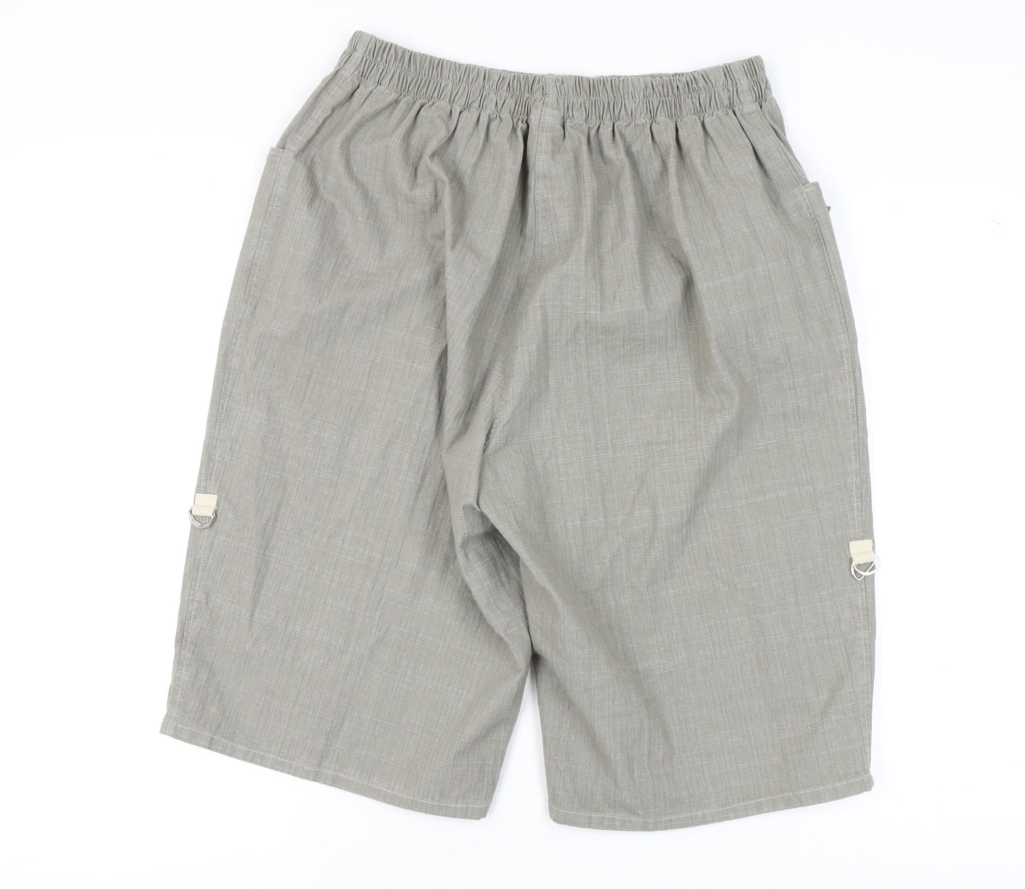 LauRie Grey Women's M Shorts, Cotton Blend, Casual Wear