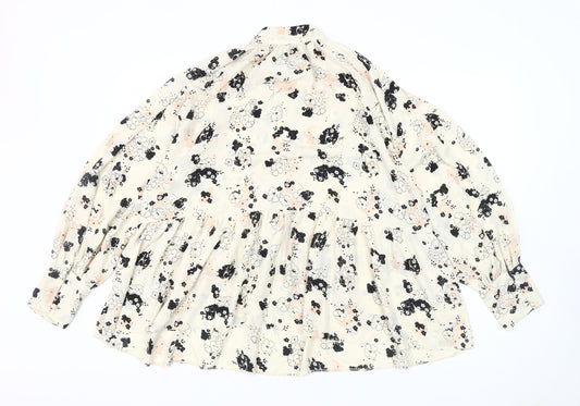 ASOS Women's Multicoloured Floral Blouse Size 16