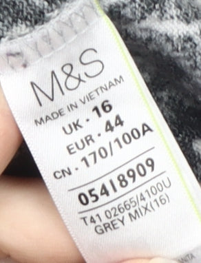 Marks and Spencer Women's Grey Jumper Size 16