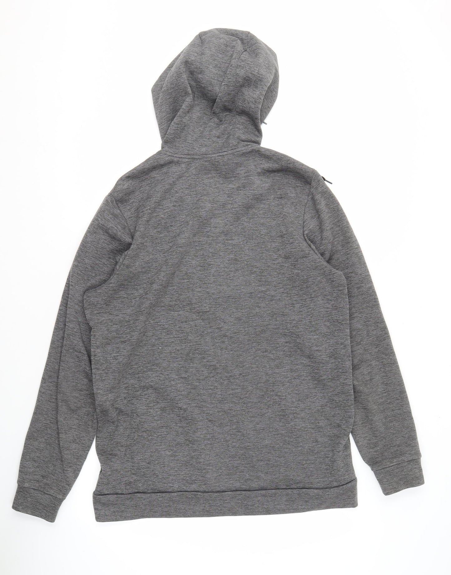 Nike Men's Grey Hoodie, Size M, Full Zip, Fleece
