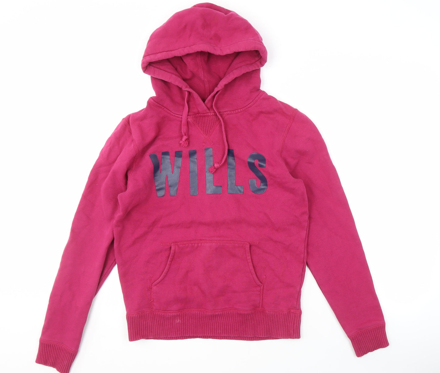 Jack Wills Women's Pink Hoodie, Size 10, Hooded & Logo