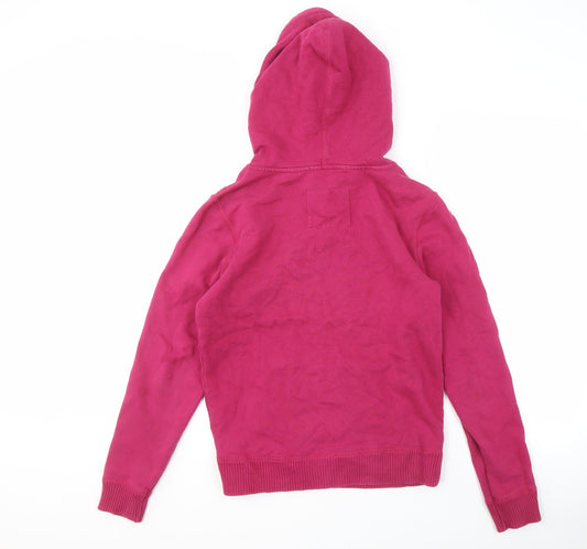Jack Wills Women's Pink Hoodie, Size 10, Hooded & Logo