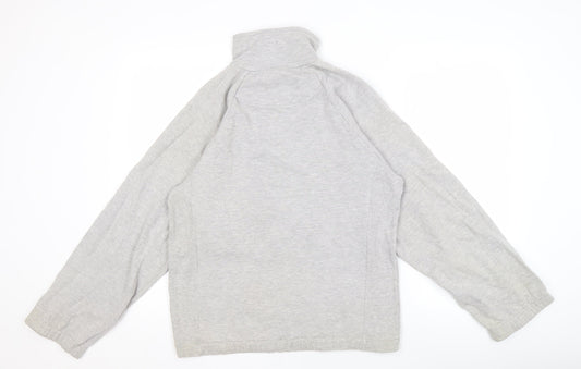 Manchester United Men's Grey 1/4 Zip Sweatshirt S