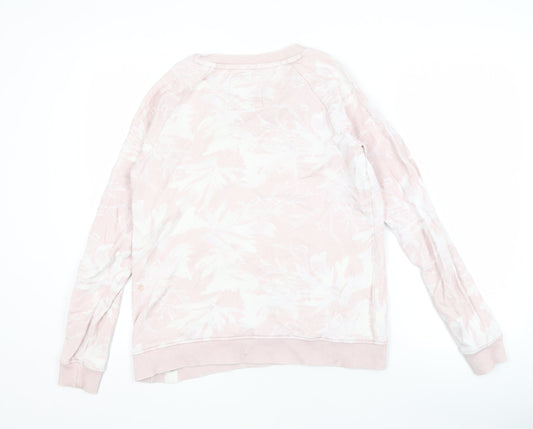FatFace Women's Pink Floral Pullover Sweatshirt Size 8