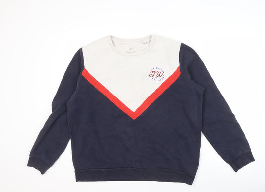 Womens UK 16 Regular Jack Wills Multicoloured Pullover Sweatshirt