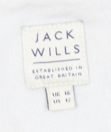 Jack Wills Women's Multicoloured Pullover Sweatshirt Size 16