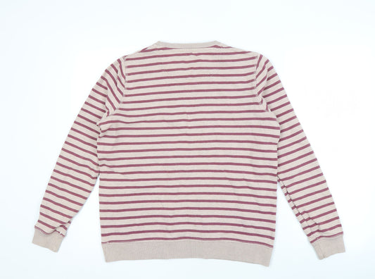 Fat Face Women’s Red Striped Sweatshirt Size 10