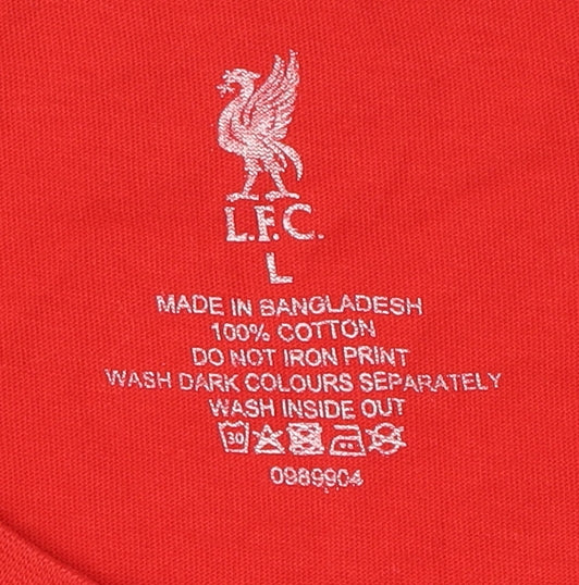 LFC Men’s Large Red Crew Neck Graphic T-Shirt