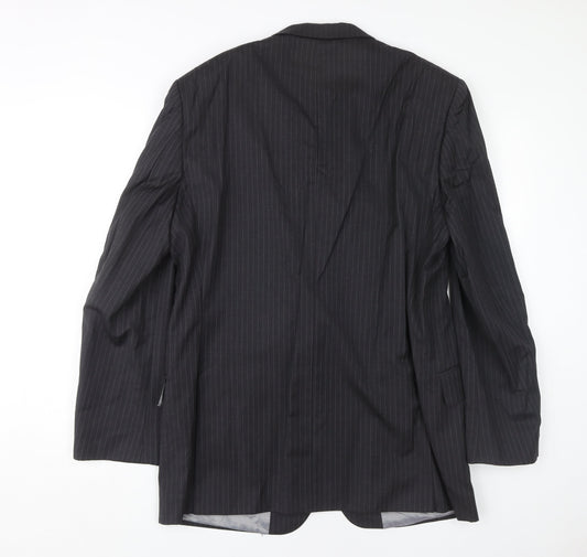 T.M. Lewin Men's Grey Wool Suit Jacket 44R