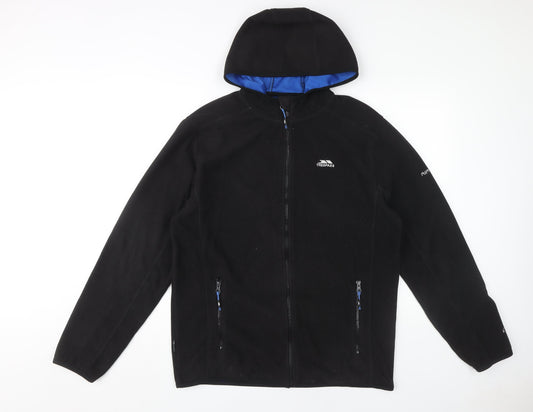 Trespass Men's Black Hooded Zip Jacket - L