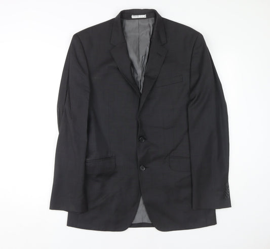 T.M. Lewin Men's Grey Blazer 38R Regular Fit