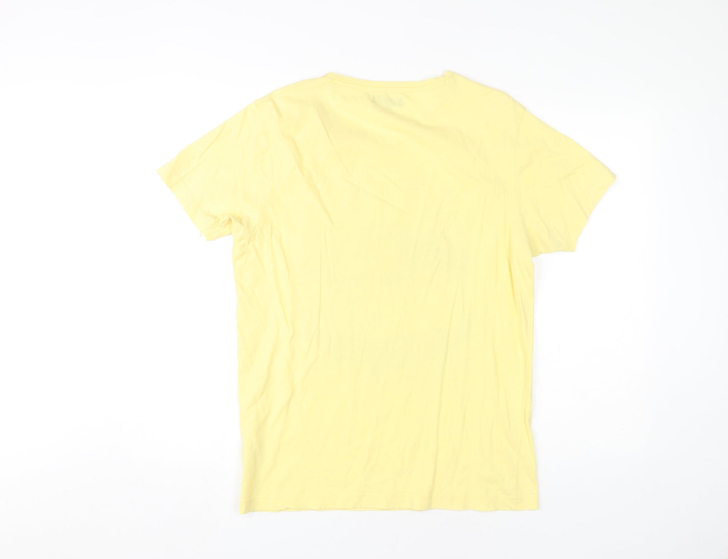 Jack & Jones Men's Yellow Graphic Print T-Shirt M