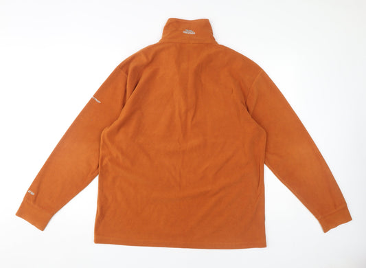 Trespass Men's Orange 1/4 Zip Fleece Sweatshirt M