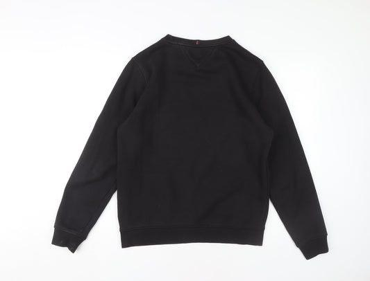 Tommy Hilfiger Men's Black S Pullover Sweatshirt, Logo