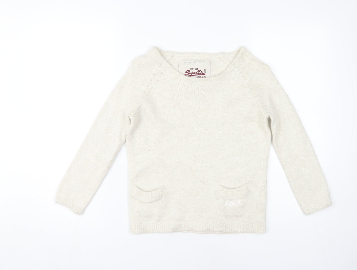 Superdry Women's Ivory Knit Jumper XS