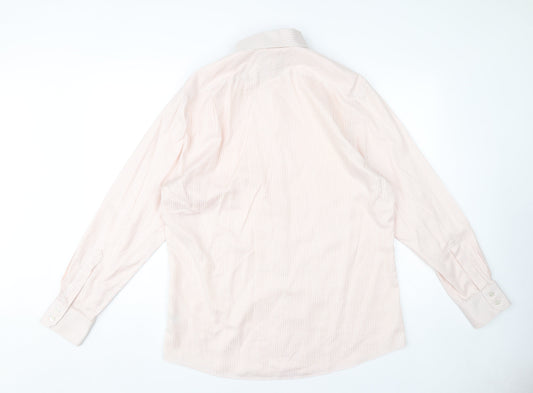 Charles Tyrwhitt Men's Pink Striped Slim Fit Dress Shirt