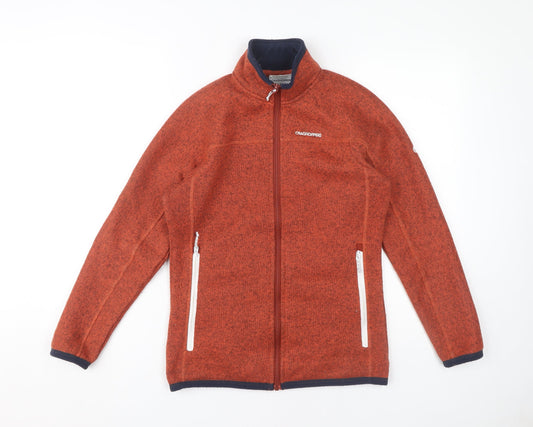 Craghoppers Women's Orange Fleece Jacket Size 10