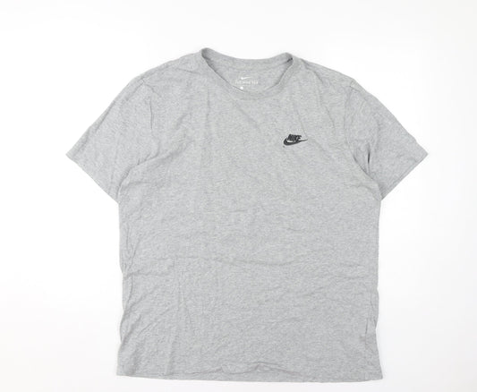 Mens UK Size L Nike Grey Cotton T-Shirt