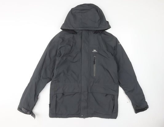 Trespass Men's Black 2XS Waterproof Hooded Jacket