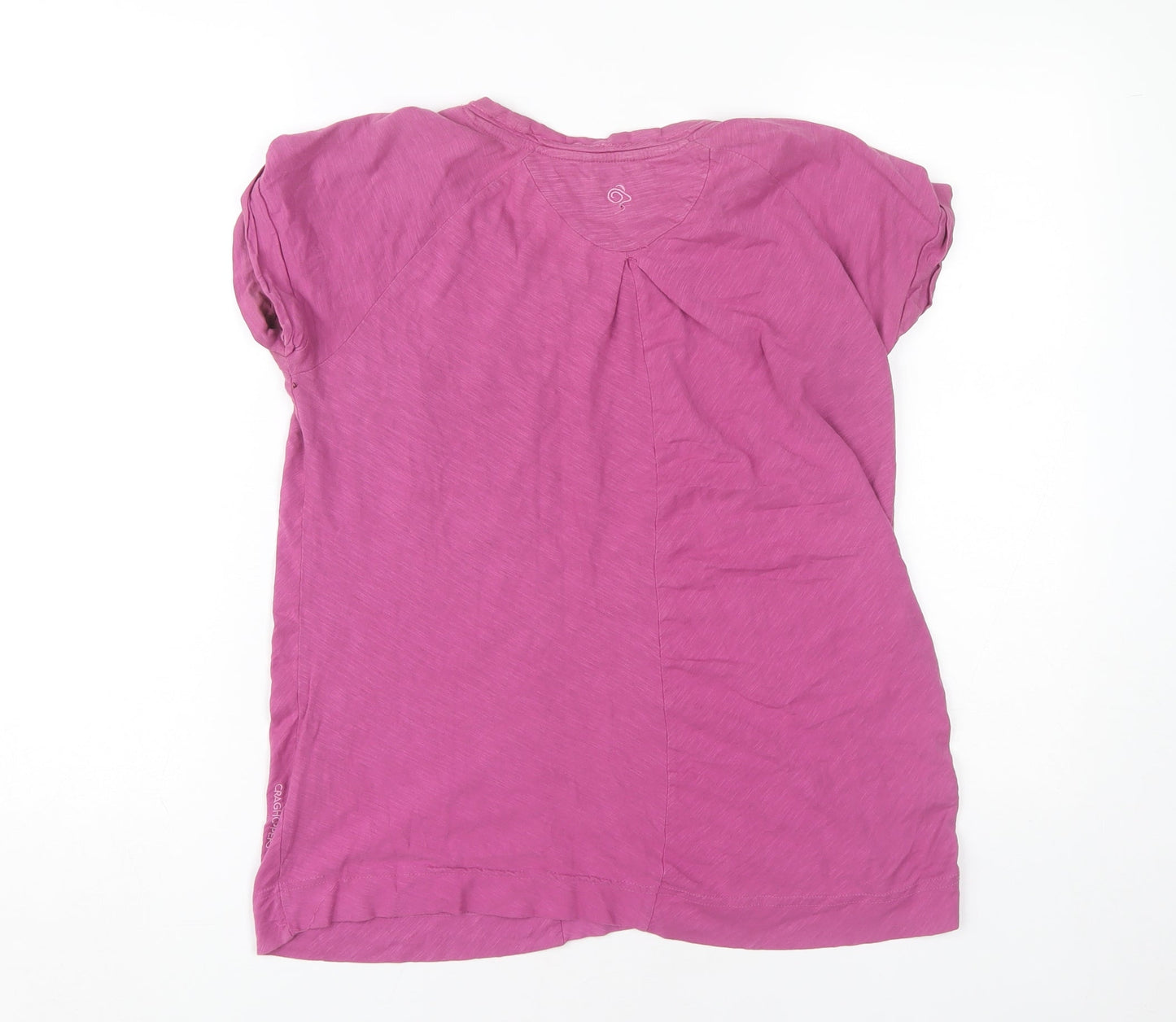 Craghoppers Women's Purple Cotton T-Shirt Size 12