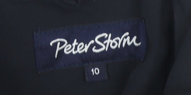 Peter Storm Women's Black Long Overcoat Size 10