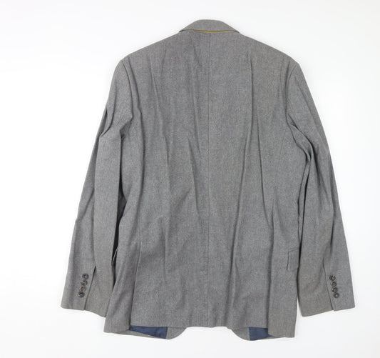 Viyella Men's Grey Blazer Jacket 40R Regular Fit