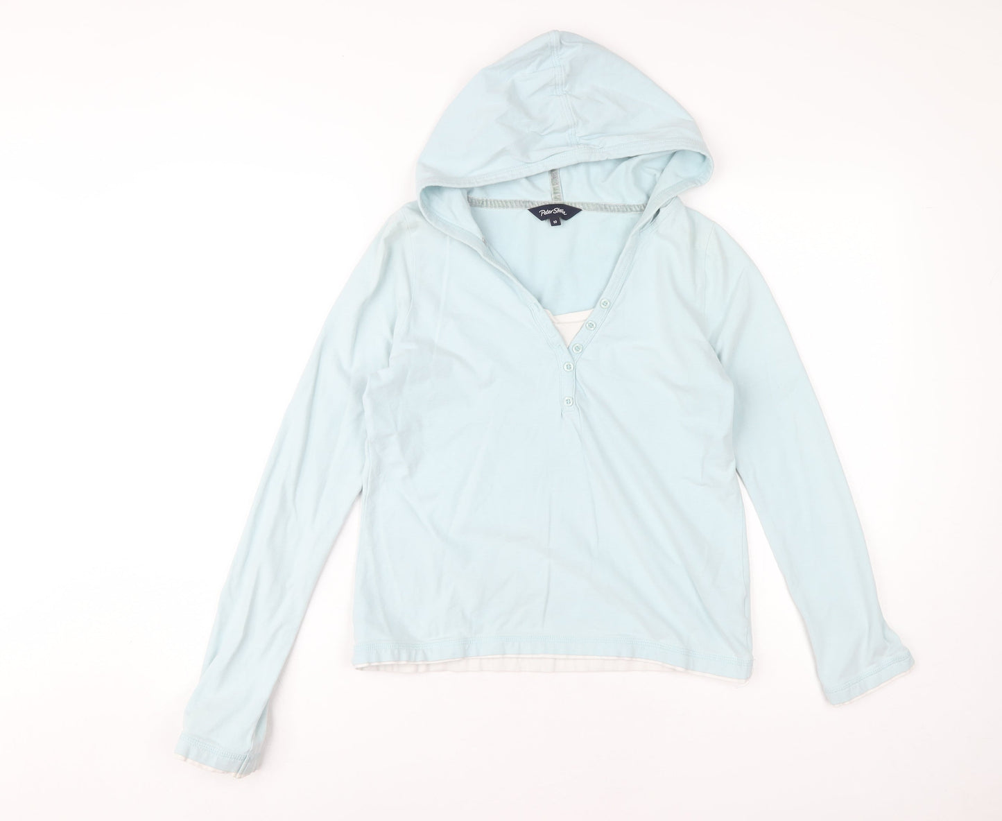 Peter Storm Women's Blue Hoodie Top, Size 10