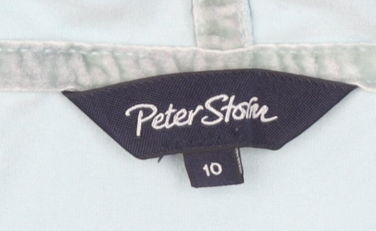 Peter Storm Women's Blue Hoodie Top, Size 10