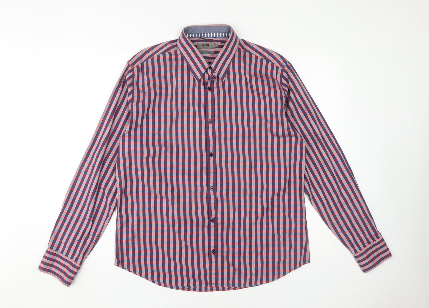 Jeff Banks Men's Multicoloured Check Dress Shirt L