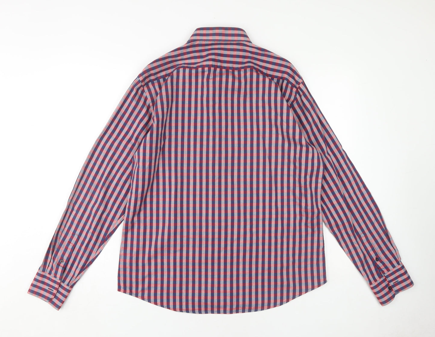 Jeff Banks Men's Multicoloured Check Dress Shirt L