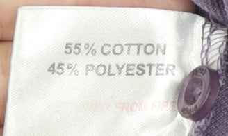 James Pringle Men's Purple Polo M Short Sleeve Casual