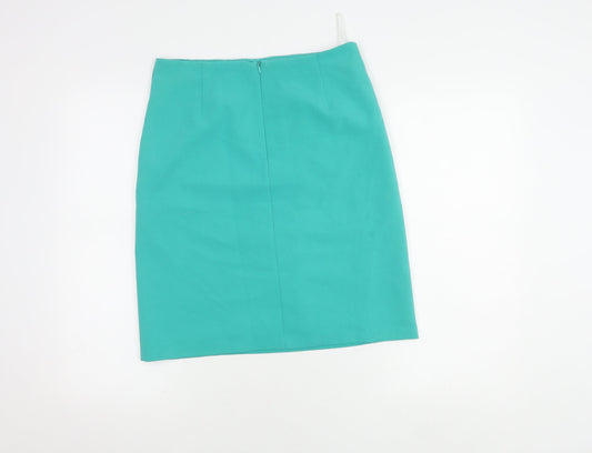 Marks and Spencer Women's Green Pencil Skirt, Size 8